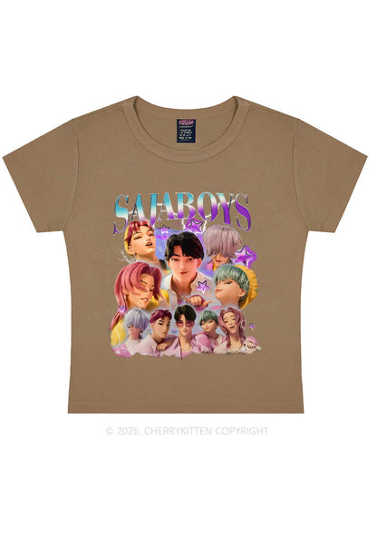 Kpop Boys Y2K Baby Tee Cherrykitten