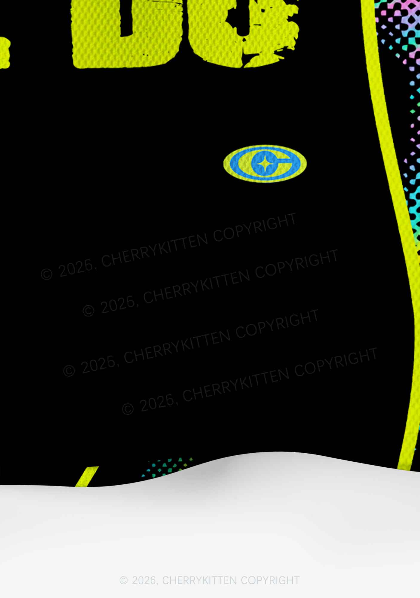 Neon Dibs On The DJ Y2K Crop Sport Jersey Shirts Cherrykitten