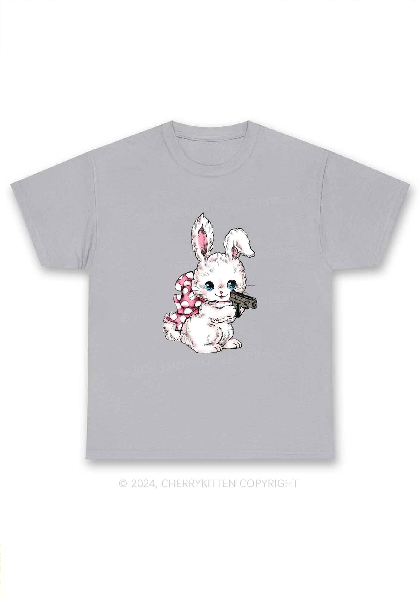 Bunny Shooting Y2K Chunky Shirt Cherrykitten