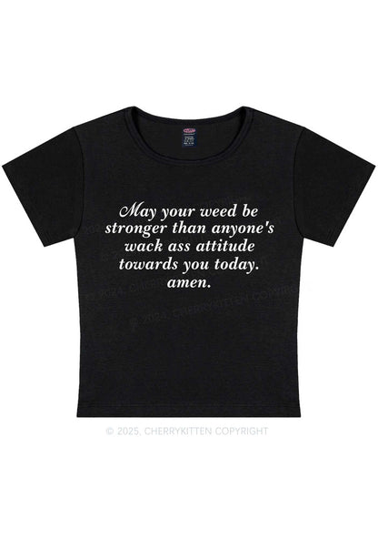 Stronger Than Wack Attitude Y2K Baby Tee Cherrykitten