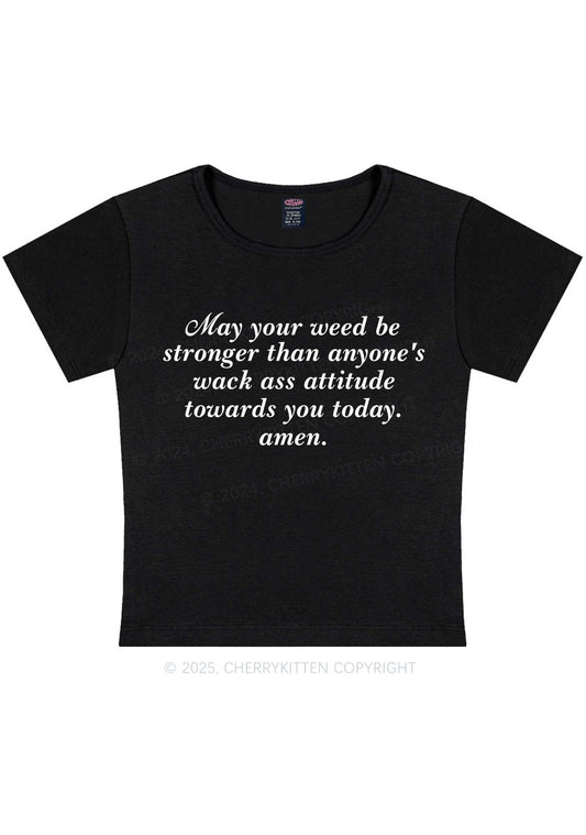 Stronger Than Wack Attitude Y2K Baby Tee Cherrykitten