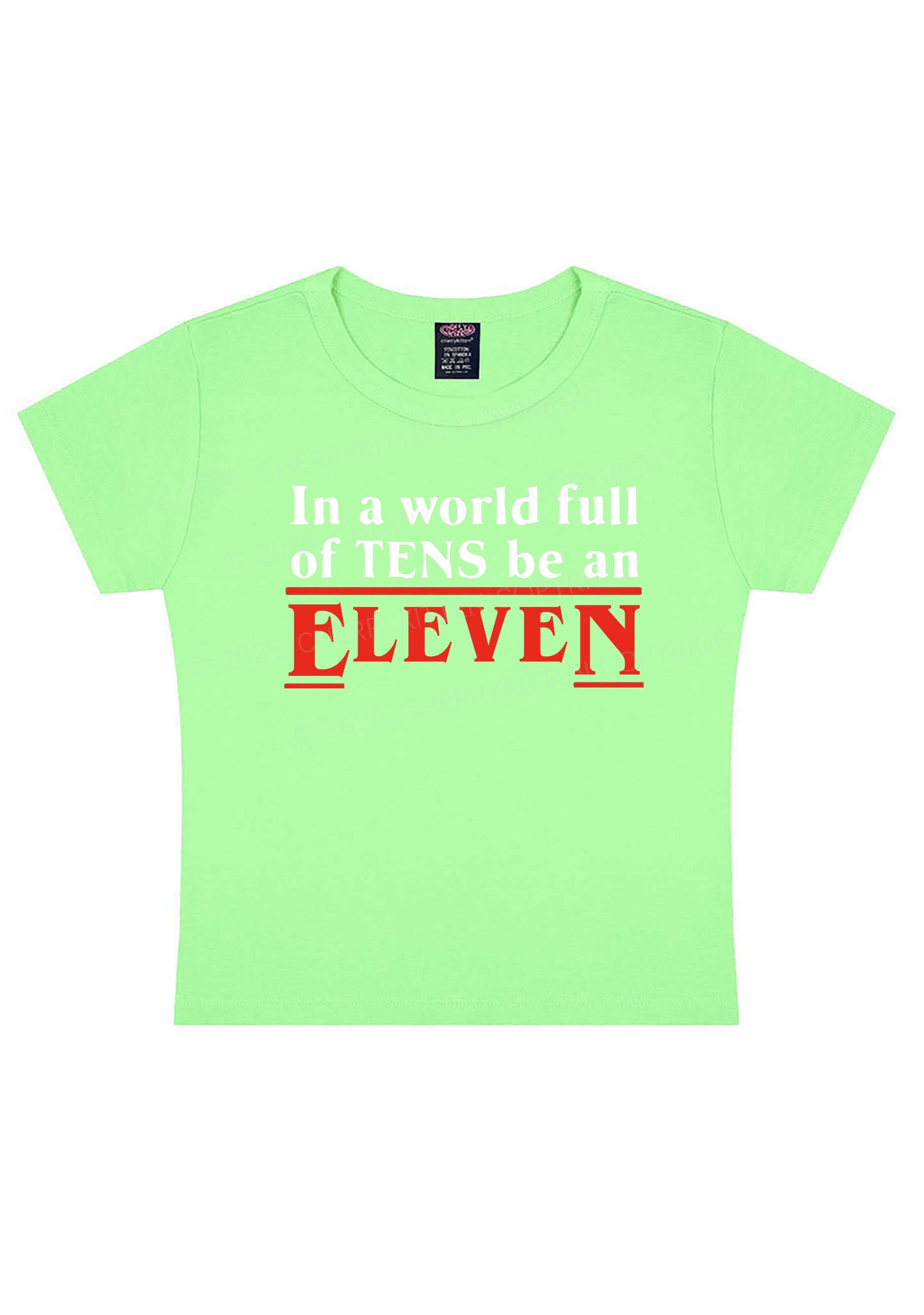 Be An Eleven Y2K Baby Tee Cherrykitten