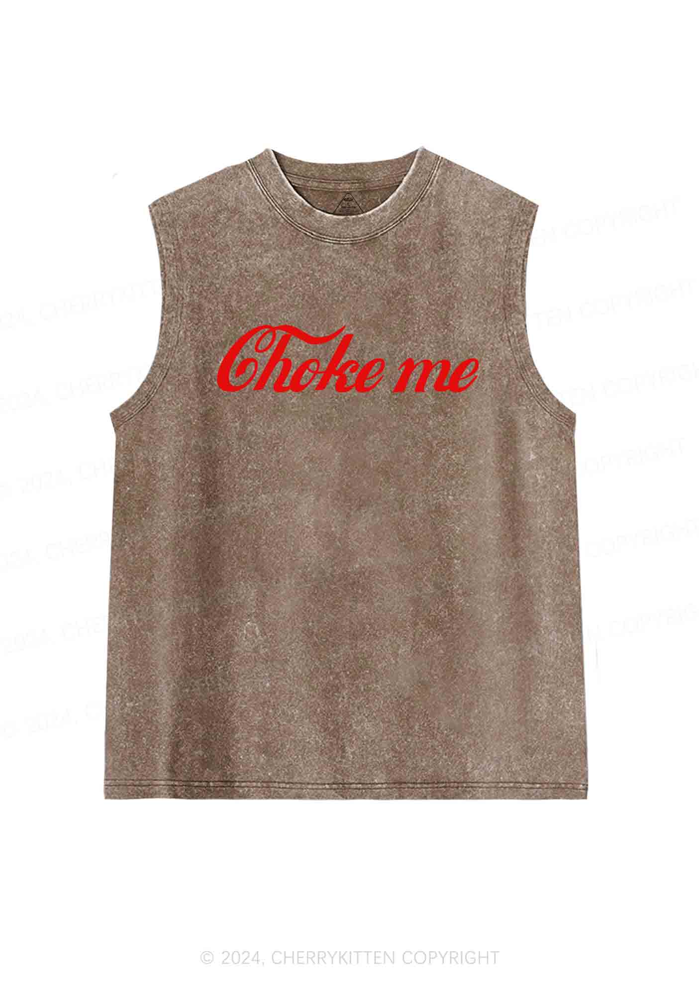 Choke Me Y2K Washed Tank Cherrykitten