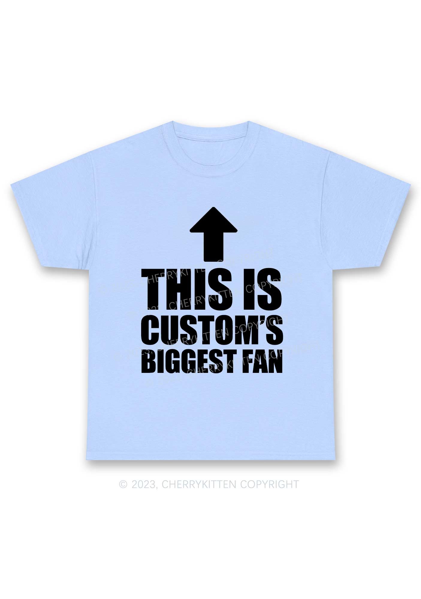 Custom Biggest Fan Y2K Chunky Shirt Cherrykitten