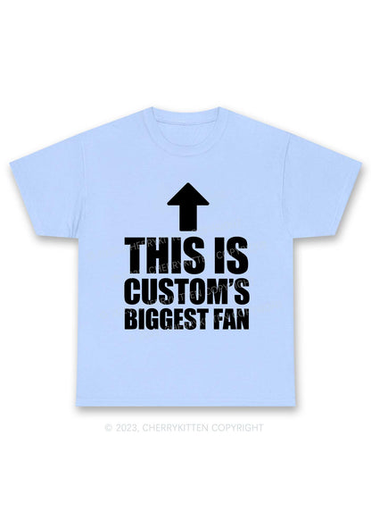 Custom Biggest Fan Y2K Chunky Shirt Cherrykitten