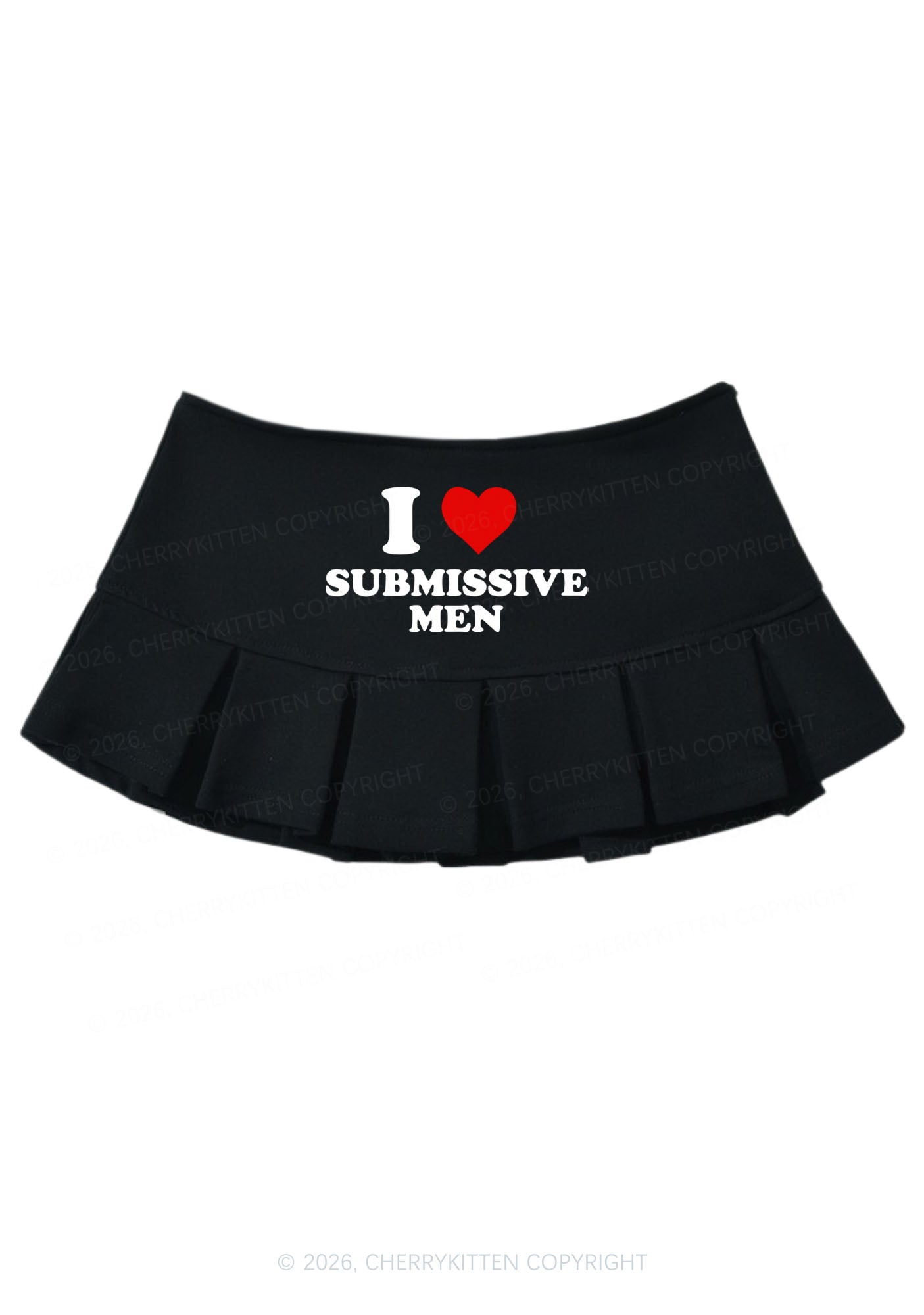 I Love S Men Y2K Mini Pleated Skirts Cherrykitten