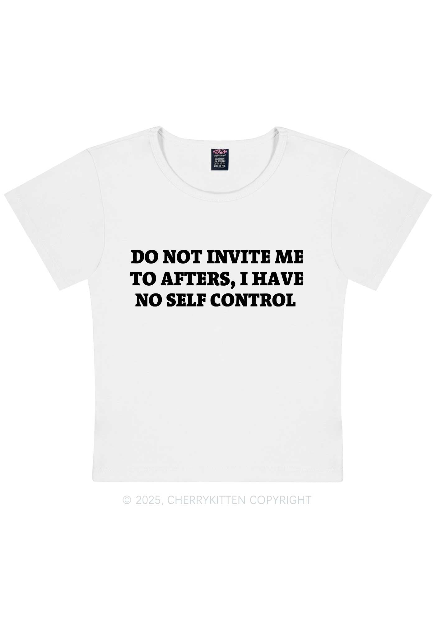 No Self Control Y2K Baby Tee Cherrykitten