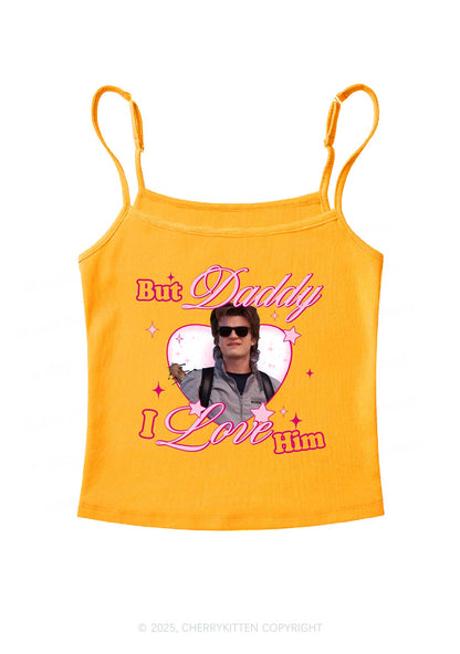 Daddy I Love Him Y2K Spaghetti Strap Cami Cherrykitten