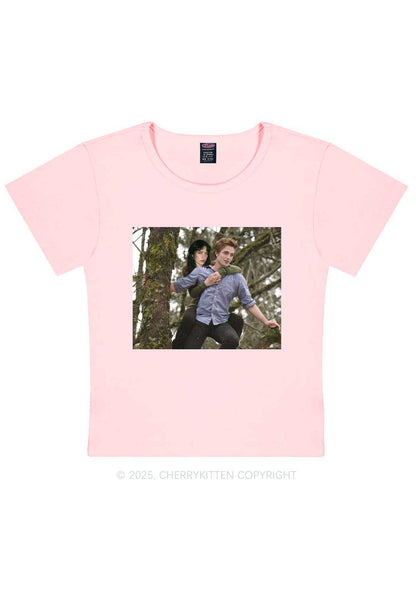 Custom Face Y2K Baby Tee Cherrykitten