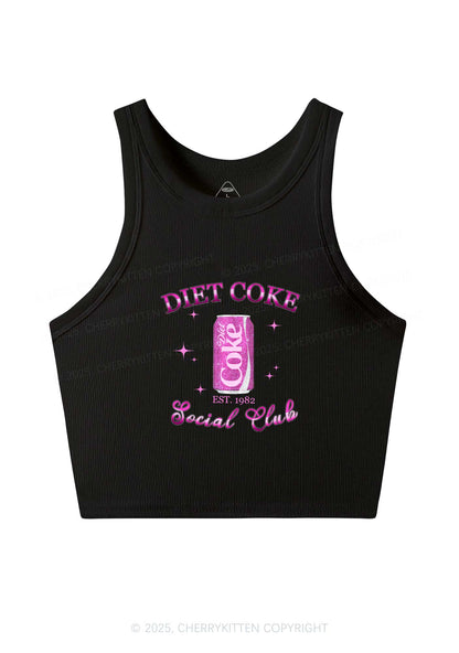 Diet Coke Social Club Y2K Crop Tank Top Cherrykitten