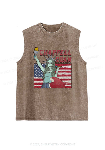 CR Statue Y2K Washed Tank Cherrykitten