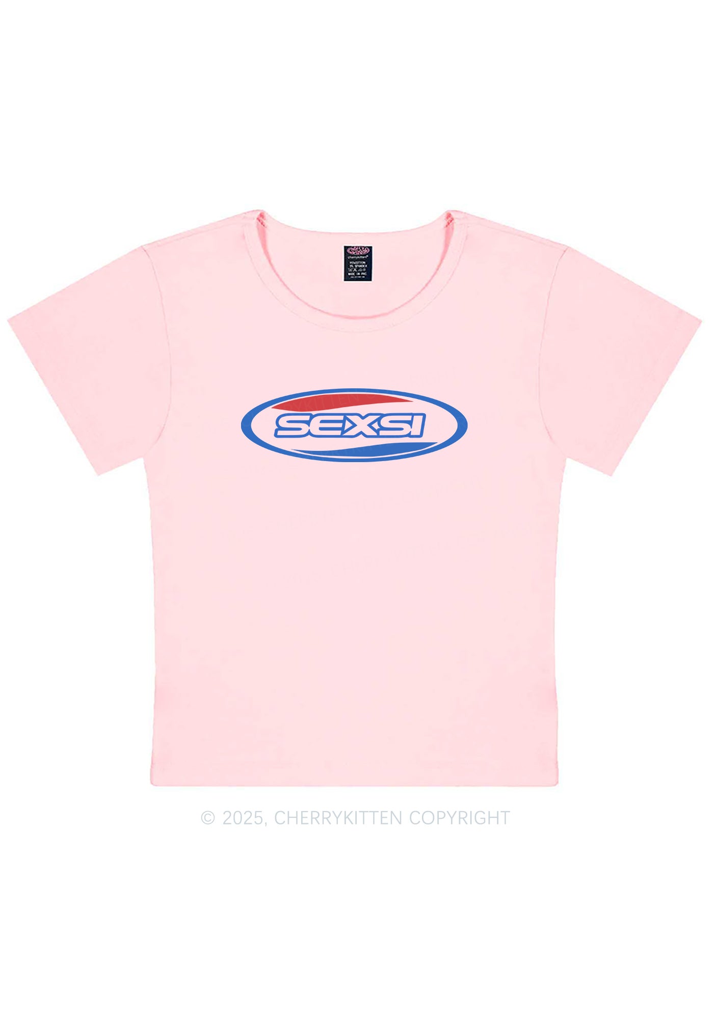 Sexsi Slogan Y2K Baby Tee Cherrykitten