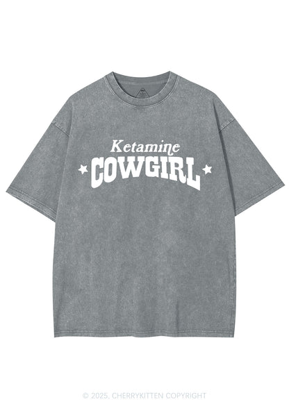 K Star Cowgirl Y2K Shirts Washed Tee Cherrykitten
