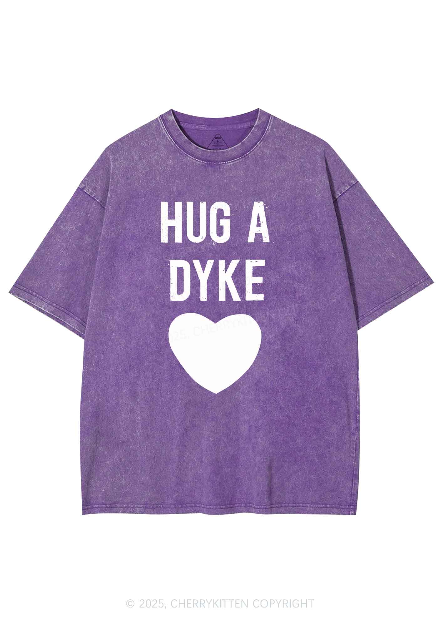 Hug A Dyke Y2K Shirts Washed Tee Cherrykitten