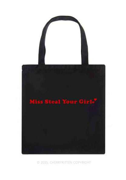 Miss Steal Your Girl  Pride Y2K Canvas Tote Bag Cherrykitten