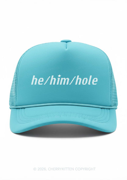 He Him Hole Pride Y2K Trucker Hat Cherrykitten
