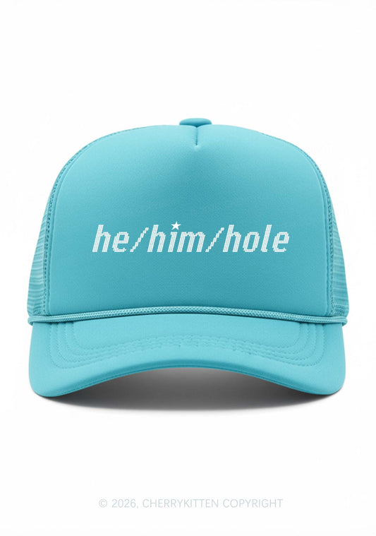He Him Hole Pride Y2K Trucker Hat Cherrykitten