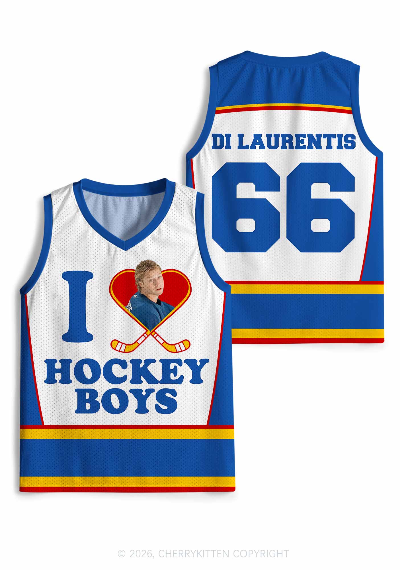 I Love Hockey Boy GG Y2K Sport Jersey Tank Cherrykitten