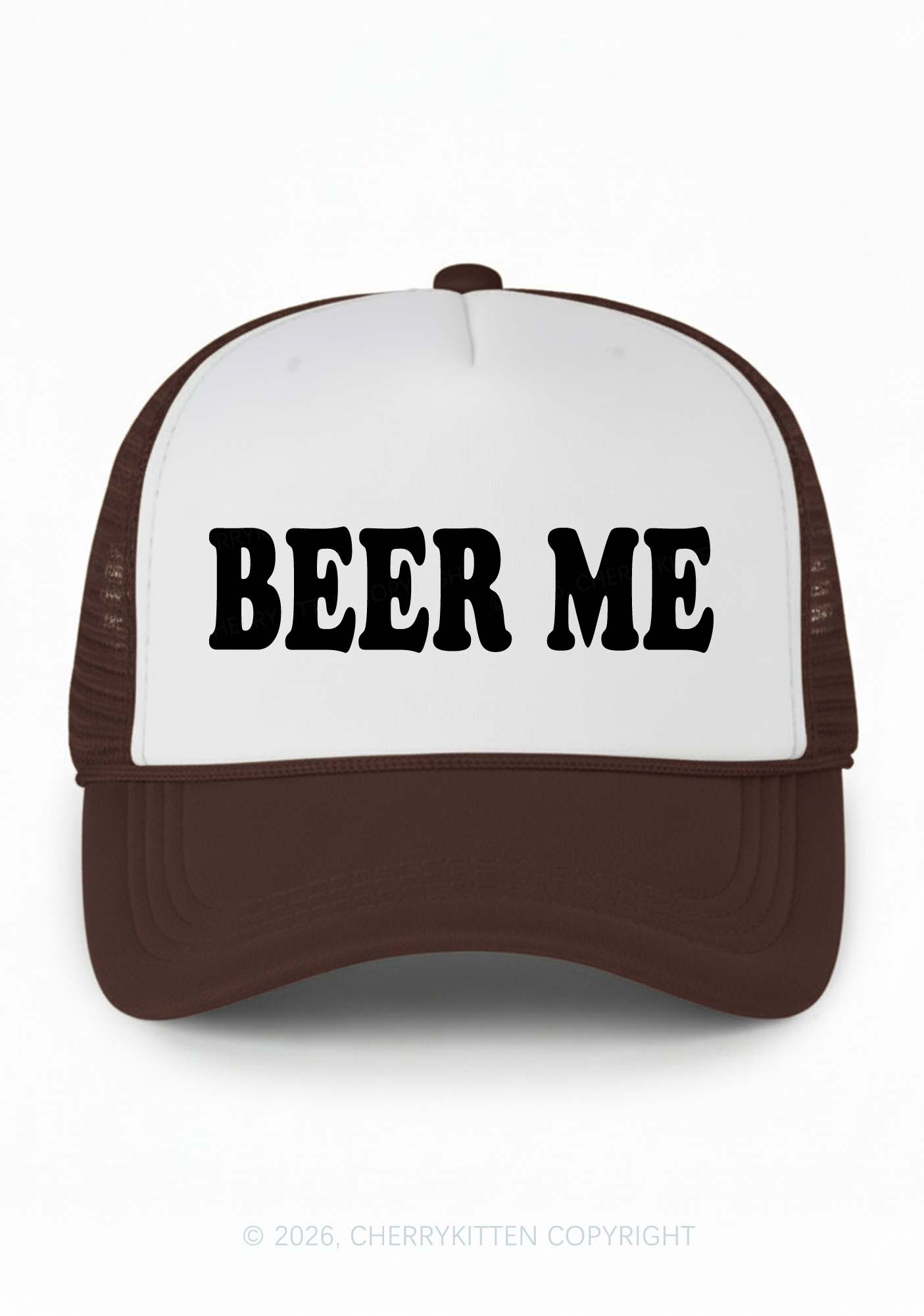 Beer Me Y2K Colorblock Trucker Hat Cherrykitten