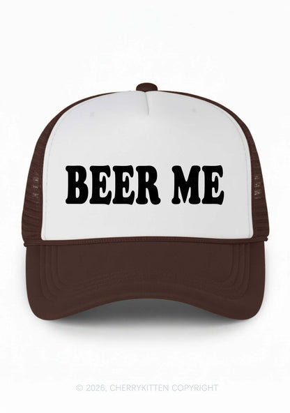 Beer Me Y2K Colorblock Trucker Hat Cherrykitten