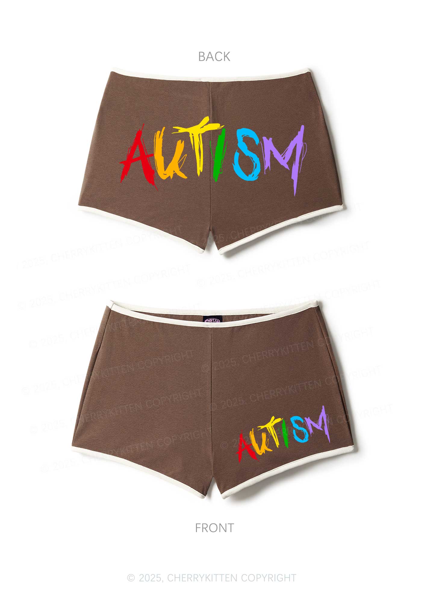 Satan Autism Y2K Booty Shorts Cherrykitten