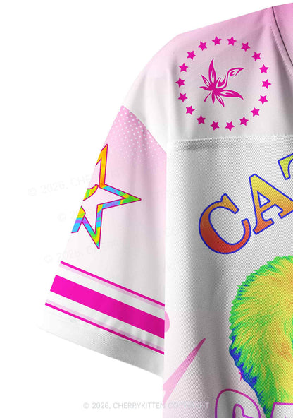 Thermal Catamine Y2K Crop Sport Jersey Shirts Cherrykitten