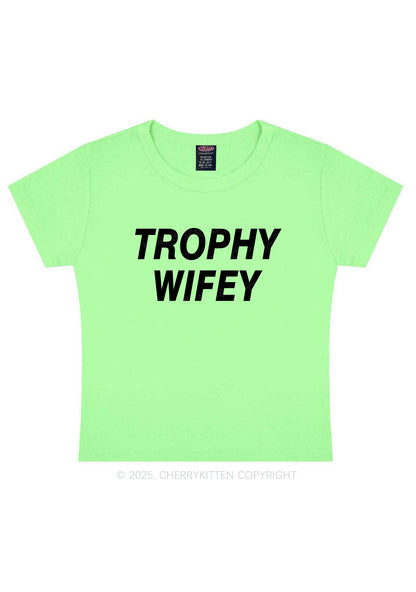 Trophy Wifey Y2K Baby Tee Cherrykitten