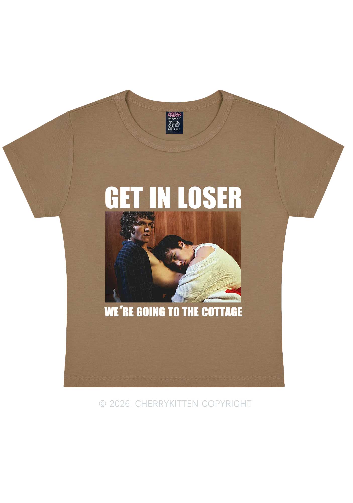 We Are Going To Cottage HR Y2K Baby Tee Cherrykitten