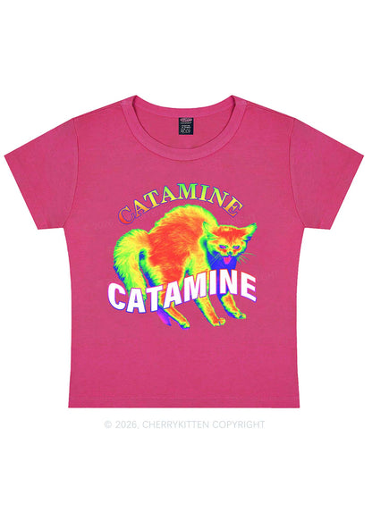 Thermal Cat Y2K Baby Tee Cherrykitten