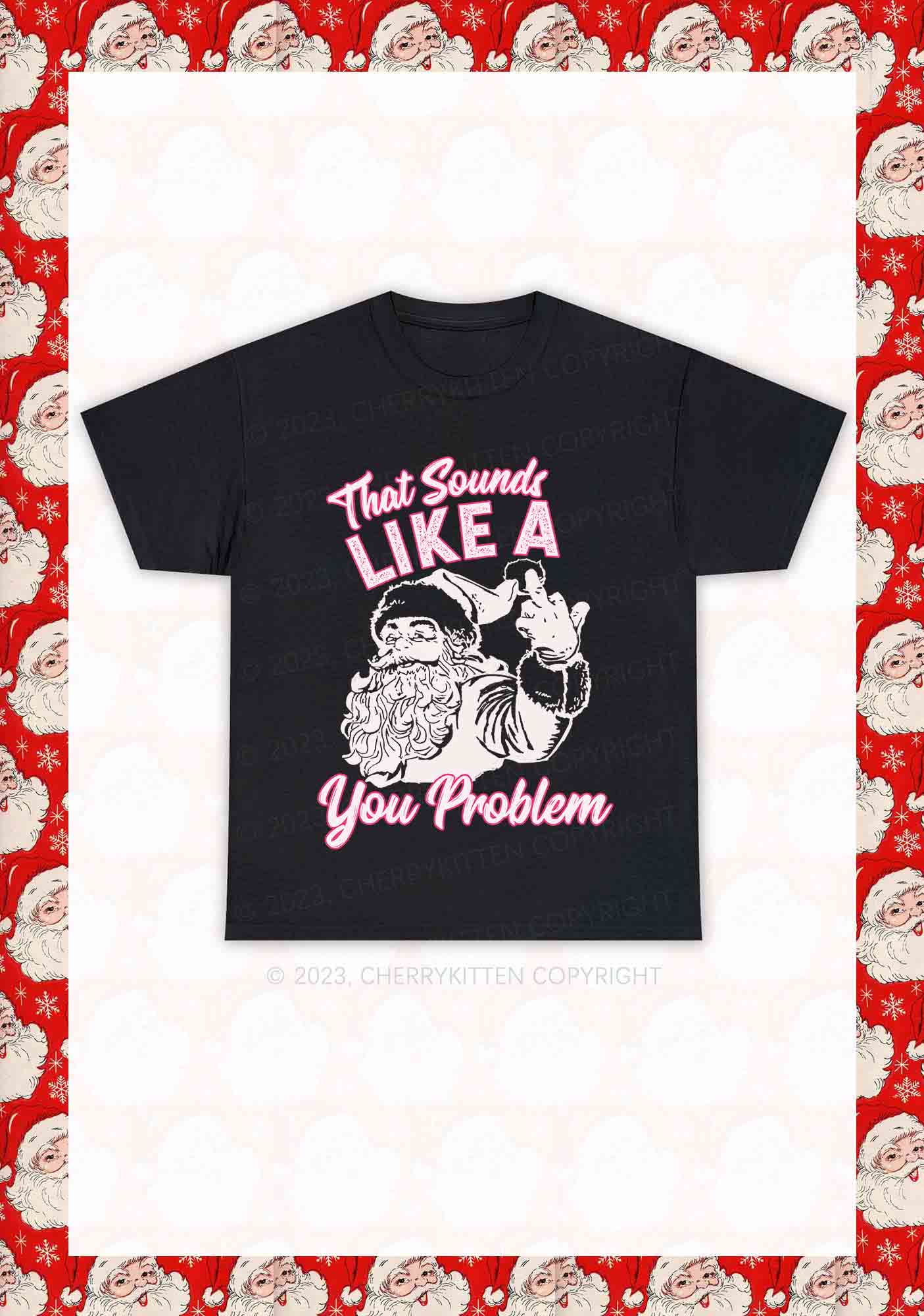 You Problem Christmas Y2K Chunky Shirt Cherrykitten