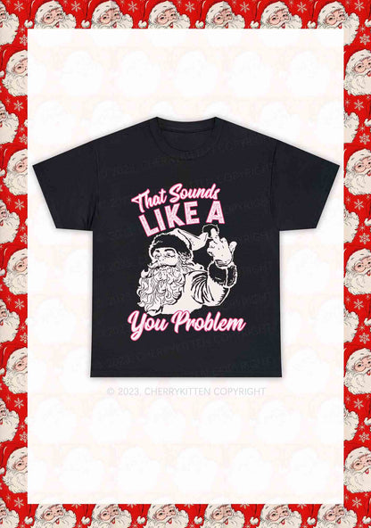 You Problem Christmas Y2K Chunky Shirt Cherrykitten