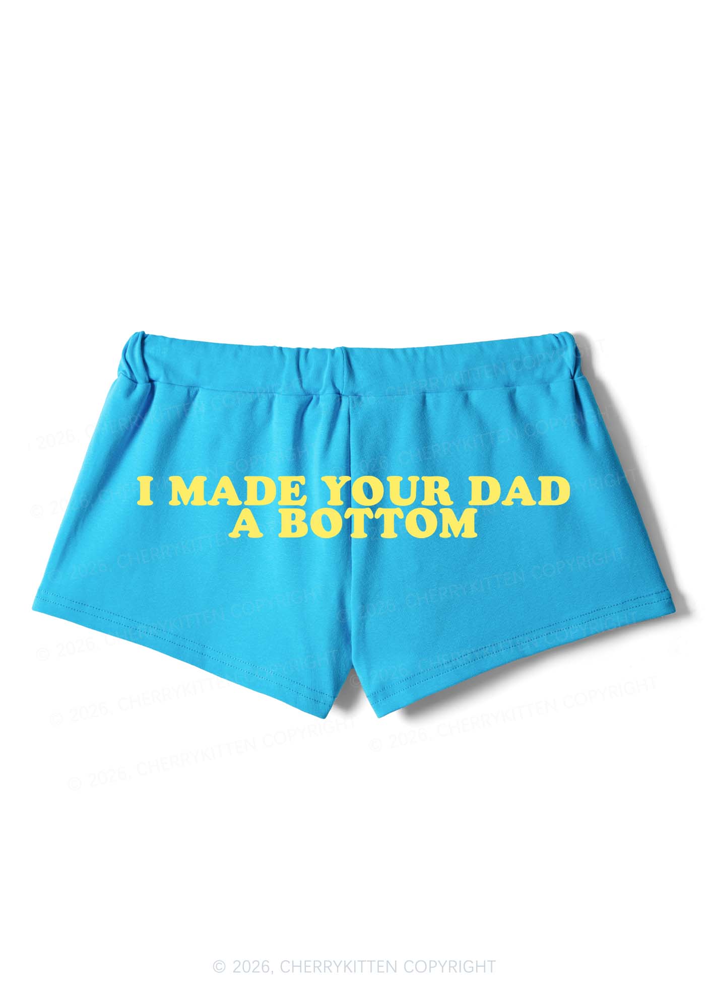 Made Your Dad Bottom Pride Y2K Drawstring Mini Shorts Cherrykitten
