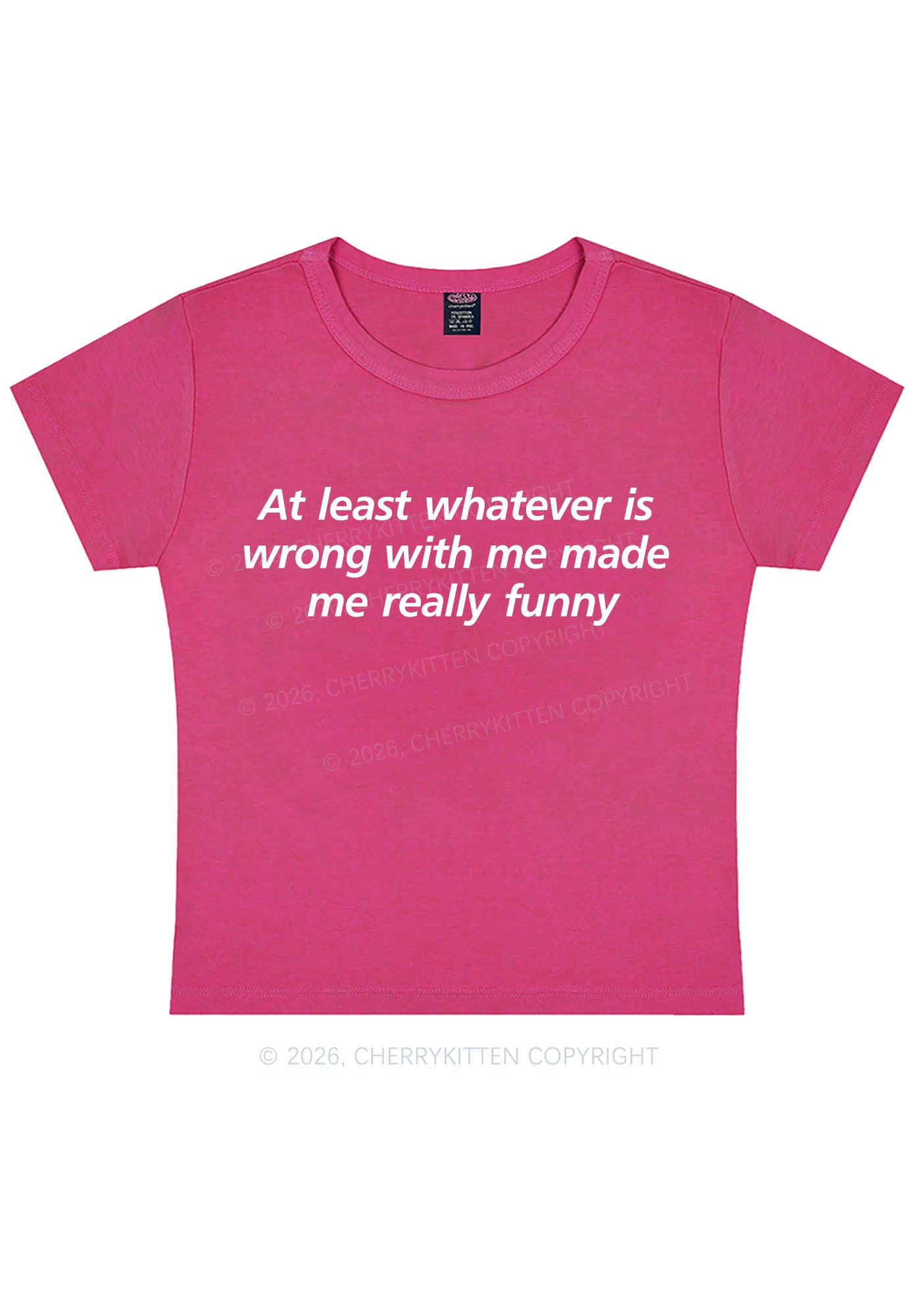 Whatever Is Wrong With Me Y2K Baby Tee Cherrykitten