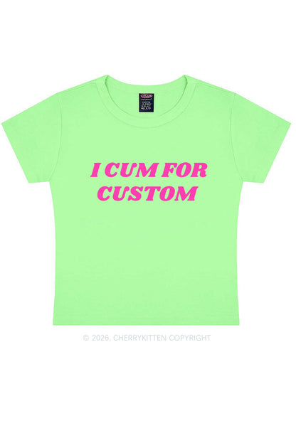 I Cxm For Custom Y2K Baby Tee Cherrykitten