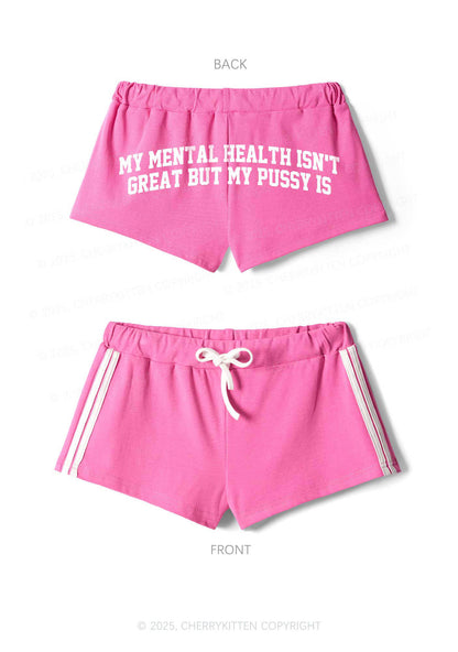 Great Mental Health Y2K Drawstring Mini Shorts Cherrykitten