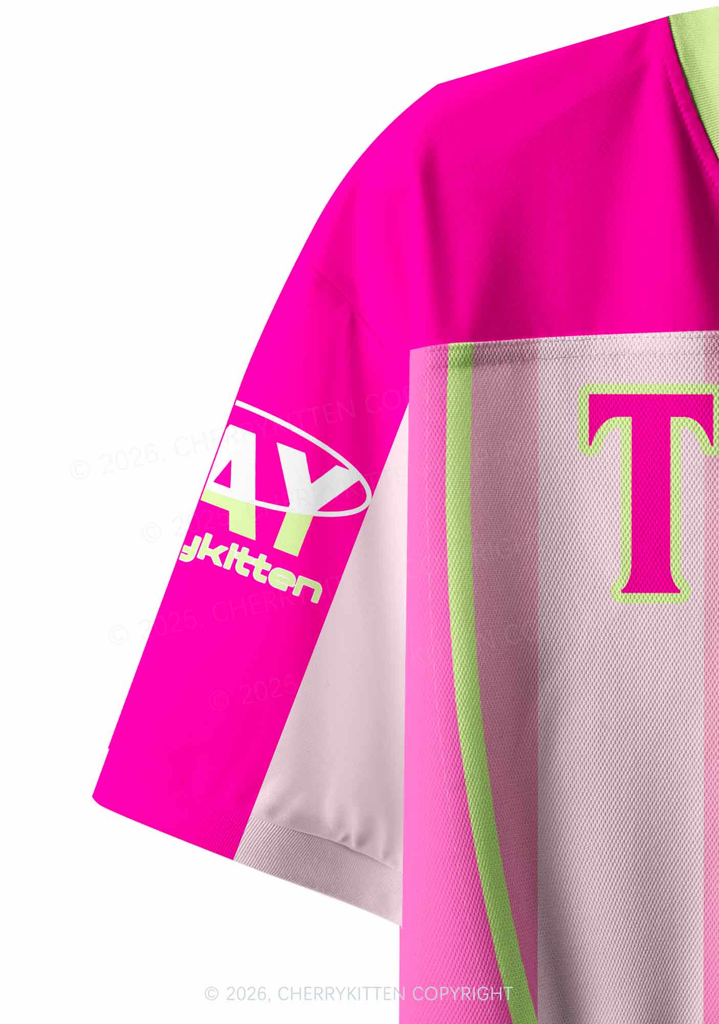 My Intrusive Thoughts Are Gay Pride Y2K Crop Sport Jersey Shirts Cherrykitten