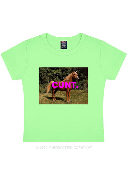 Custom Photo Cxxt Y2K Baby Tee Cherrykitten
