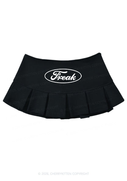 Oval Freak Y2K Mini Pleated Skirts Cherrykitten