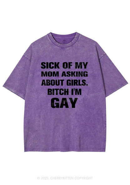 Bxxch Im Gay Pride Y2K Shirts Washed Tee Cherrykitten