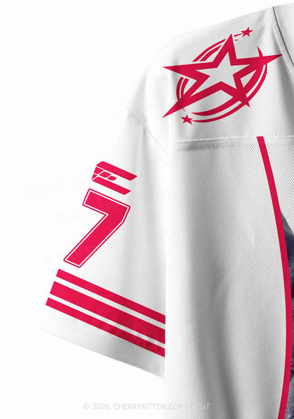 Cowboy Boy Kpop Y2K Crop Sport Jersey Shirts Cherrykitten