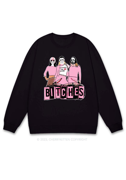 Masked Killer Halloween Y2K Sweatshirt Cherrykitten