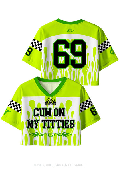 Cxm On My Txtties Y2K Crop Sport Jersey Shirts Cherrykitten