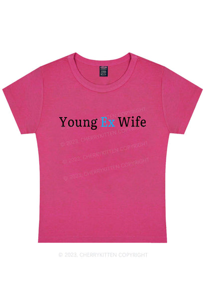 Curvy Young Ex Wife Y2K Baby Tee Cherrykitten