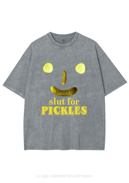 Slxt For Pickles Y2K Shirts Washed Tee Cherrykitten