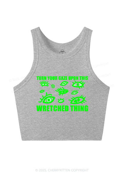 Turn Your Gaze Upon This Y2K Crop Tank Top Cherrykitten