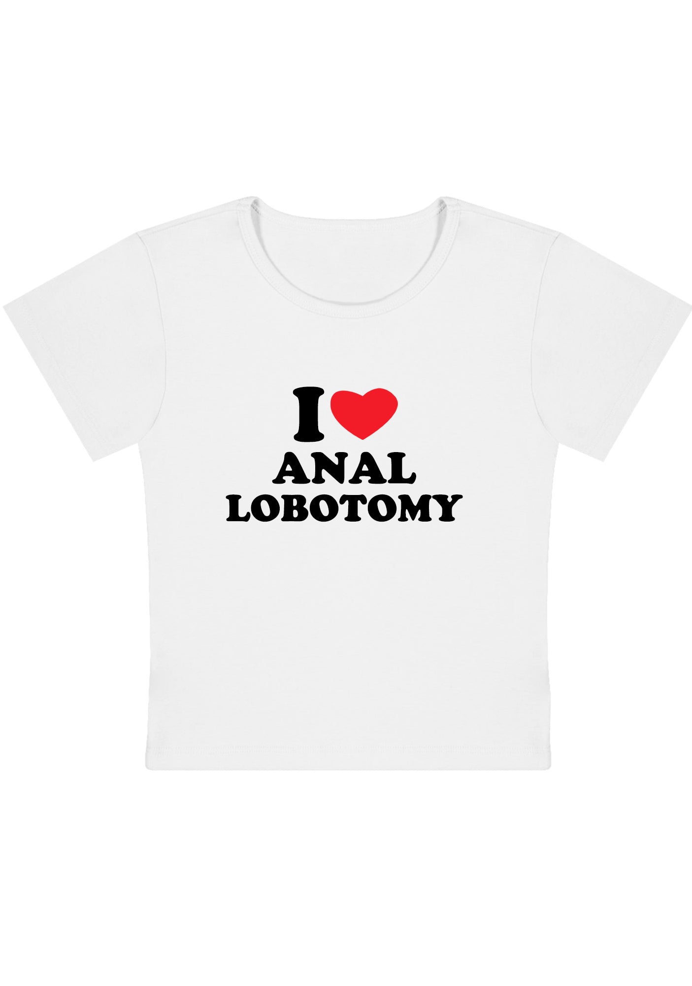 Curvy I Love Lobotomy Baby Tee