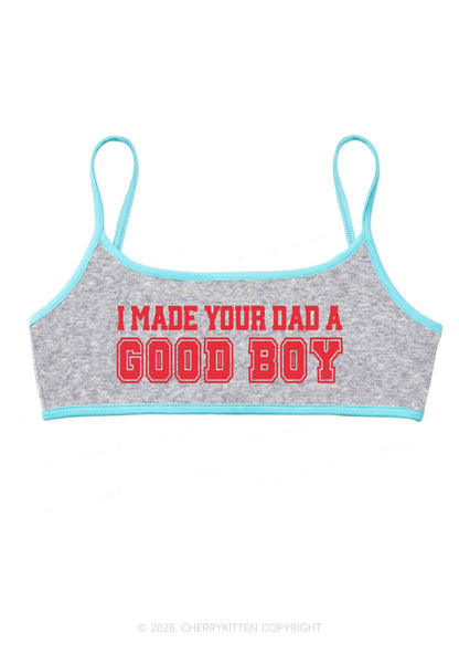 Made Your Dad A Good Boy Y2K Super Crop Cami Cherrykitten