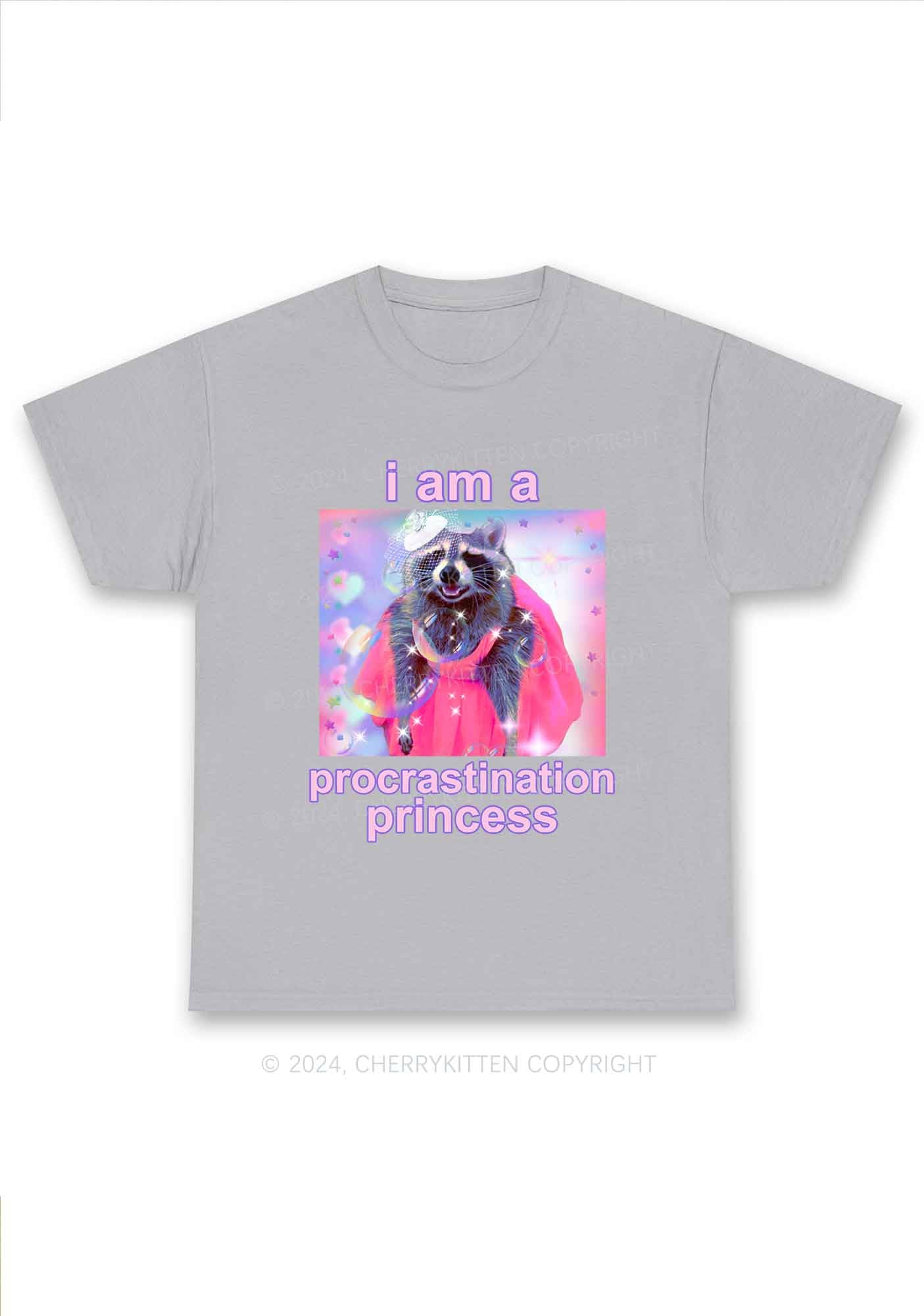 Procrastination Princess Y2K Chunky Shirt Cherrykitten
