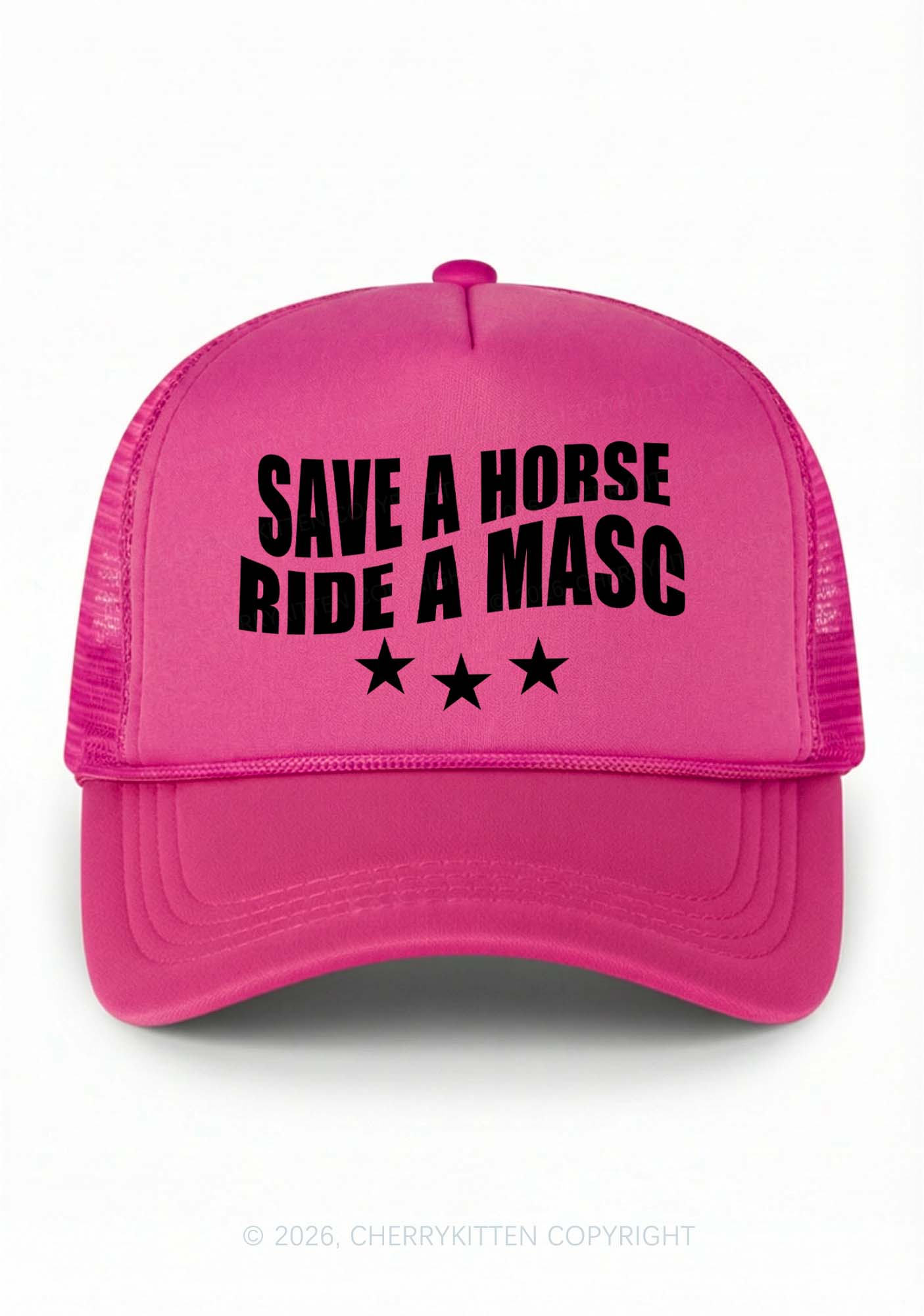 Ride A Masc Pride Y2K Trucker Hat Cherrykitten