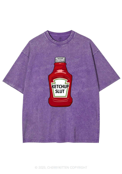 Ketchup Slxt Y2K Shirts Washed Tee Cherrykitten